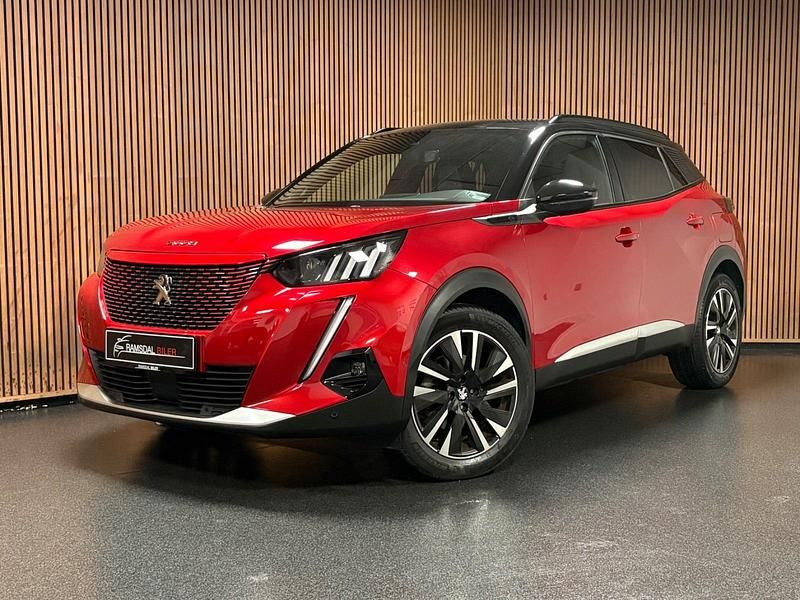 Brugt Peugeot e-2008 GT 100 kW (136 HK) 2020 Rødmetal SUV
