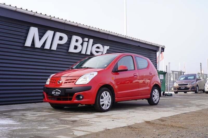 Rød Brugt 2009 Nissan Pixo Visia Hatchback | 34.900 kr. - Billede 1/4