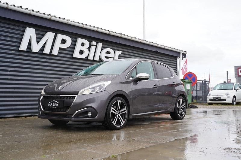 Sølvmetal Brugt 2019 Peugeot 208 Allure Sky Hatchback | 99.700 kr. (Fair pris) - Billede 1/4