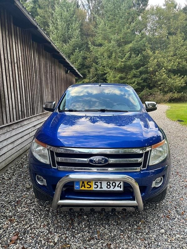Mørkblåmetal Brugt 2015 Ford Ranger Wildtrack Afhentning | 94.990 kr. - Billede 1/4