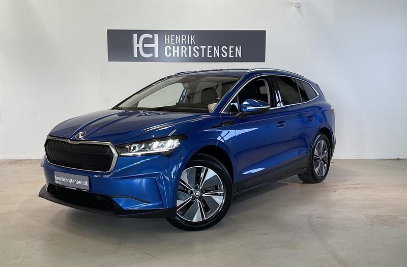 Blåmetal Brugt 2023 Skoda Enyaq iV Suite SUV | 289.900 kr. (Lidt for dyr) - Billede 1/4