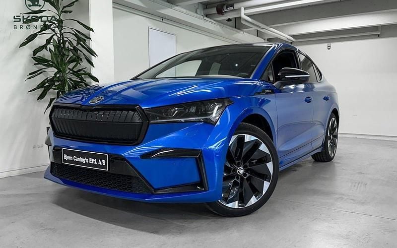 Blåmetal Brugt 2024 Skoda Enyaq iV SUV | 349.900 kr. - Billede 1/4