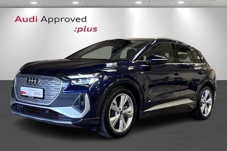 Mørkblåmetal Brugt 2024 Audi Q4 e-tron Advanced SUV | 374.900 kr. (Fair pris) - Billede 1/4