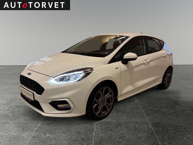 Hvid Brugt 2019 Ford Fiesta ST-Line Hatchback | 99.700 kr. (God pris) - Billede 1/4