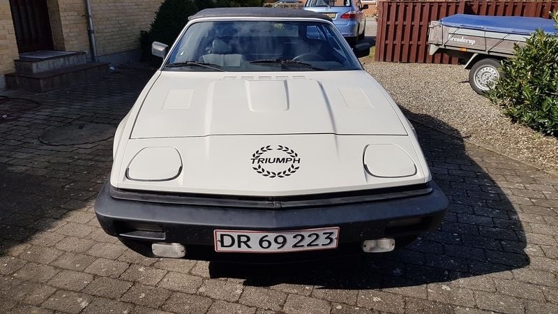 Hvid Brugt 1979 Triumph TR7 Cabriolet | 89.500 kr. - Billede 1/4