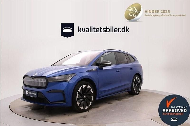 Blåmetal Brugt 2022 Skoda Enyaq iV SportLine SUV | 264.900 kr. (God pris) - Billede 1/4