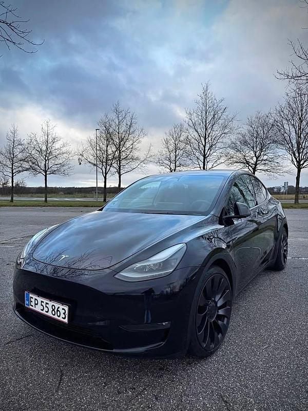 Sort Brugt 2023 Tesla Model Y Performance SUV | 275.000 kr. (God pris) - Billede 1/4