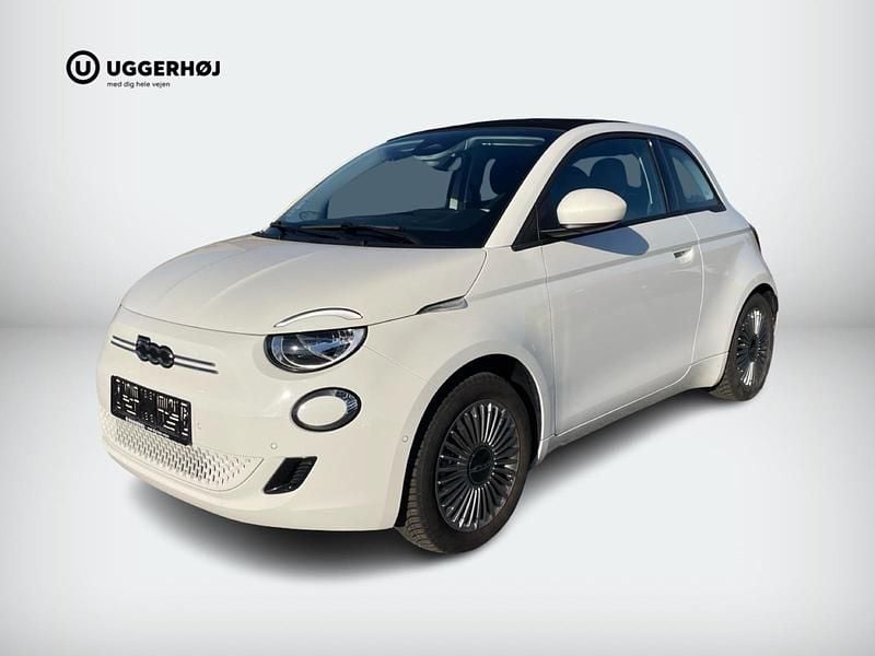 Hvid Brugt 2024 Fiat 500e Icon Hatchback | 199.900 kr. - Billede 1/4