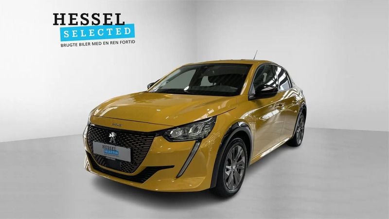 Gul Brugt 2023 Peugeot e-208 Allure Hatchback | 139.900 kr. (God pris) - Billede 1/4