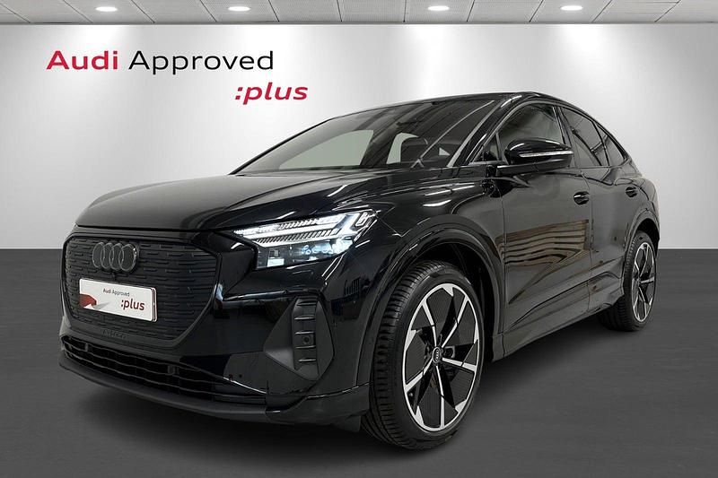 Sortmetal Brugt 2025 Audi Q4 Sportback e-tron Design SUV | 449.900 kr. - Billede 1/4