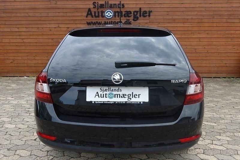 Brugt Skoda Rapid Ambition 125 HK (91 kW) 2017 Sort Hatchback
