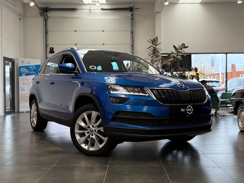 Blåmetal Brugt 2020 Skoda Karoq Celebration SUV | 219.999 kr. (Fair pris) - Billede 1/4