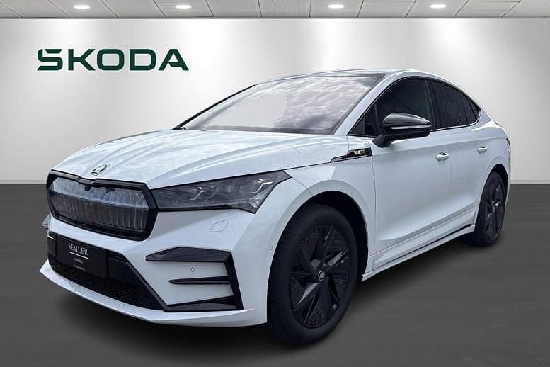 Hvidmetal Brugt 2024 Skoda Enyaq iV RS SUV | 389.900 kr. (Fair pris) - Billede 1/4
