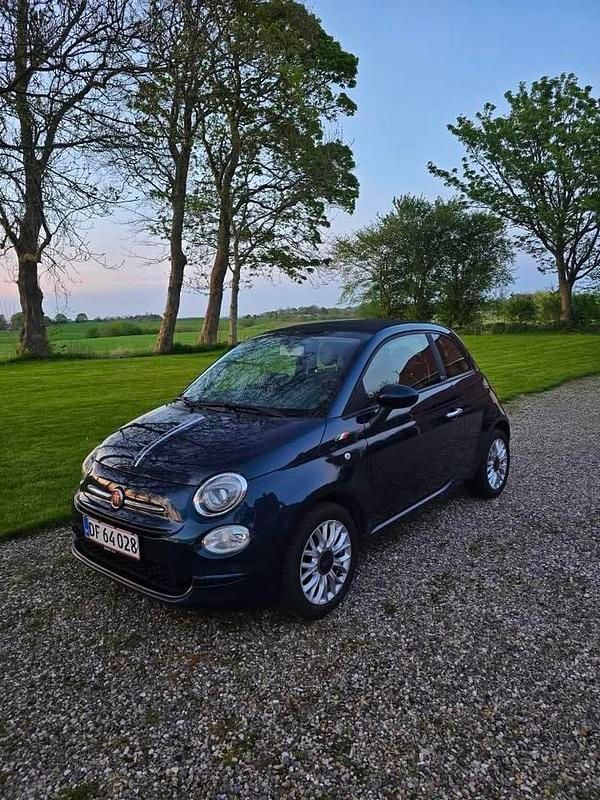 Blå Brugt 2017 Fiat 500C Cabriolet | 78.000 kr. (Fair pris) - Billede 1/4