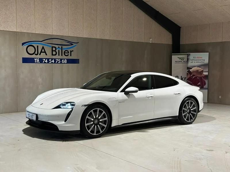 Hvidmetal Brugt 2021 Porsche Taycan Performance Package Sedan | 599.900 kr. (Lidt for dyr) - Billede 1/4