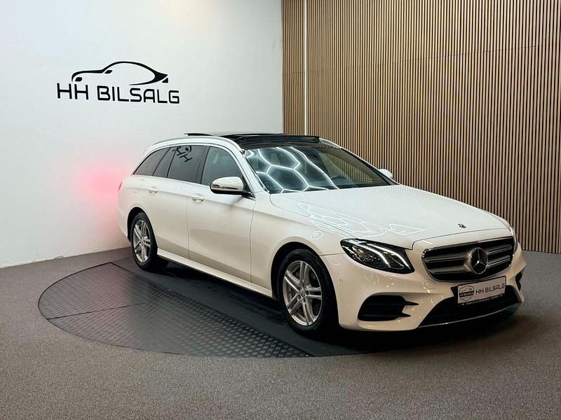 Brugt Mercedes E220 AMG line 194 HK (142 kW) 2019 Hvid Stationcar