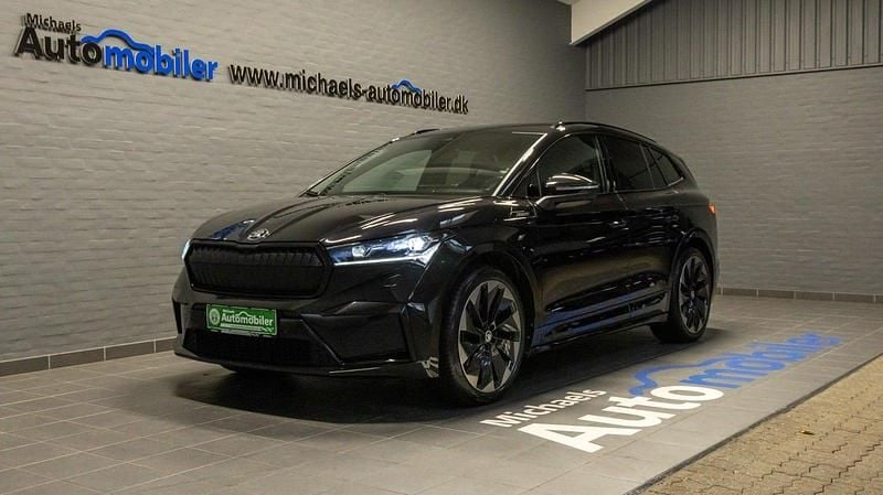 Sortmetal Brugt 2022 Skoda Enyaq iV SportLine SUV | 309.900 kr. (Dyr) - Billede 1/4