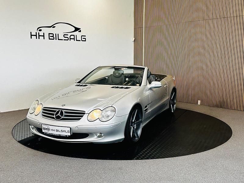 Sølvmetal Brugt 2002 Mercedes SL500 Cabriolet | 279.700 kr. - Billede 1/4