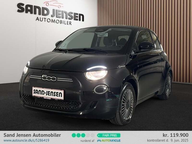 Sort Brugt 2022 Fiat 500e Icon | 119.900 kr. (Fair pris) - Billede 1/4