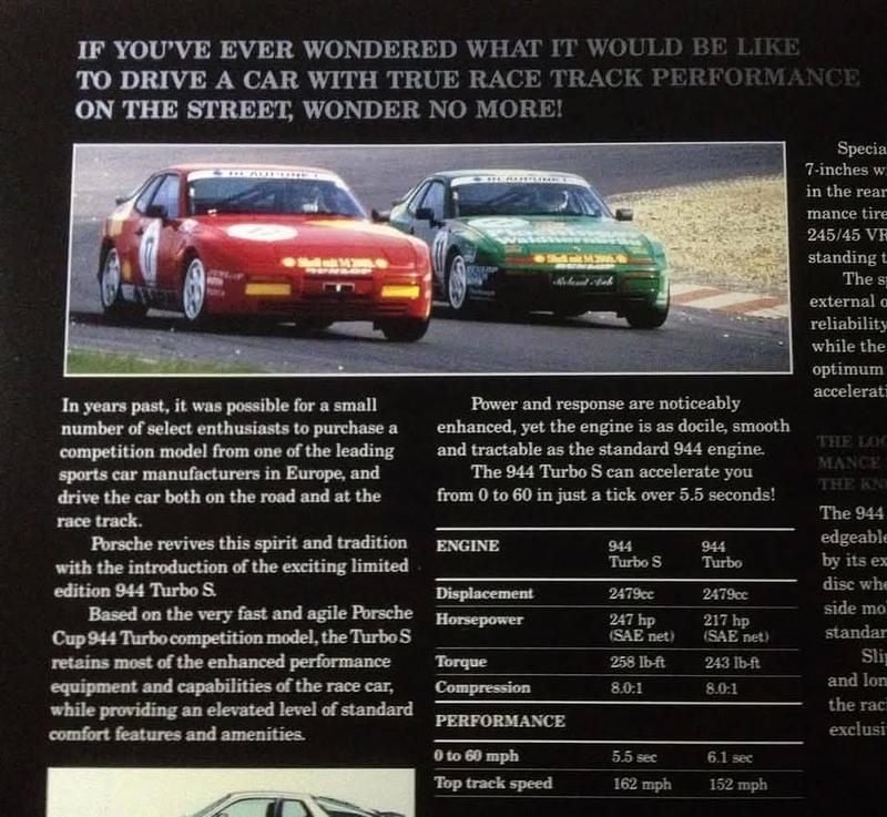 Brugt Porsche 944 Turbo S 250 HK (183 kW) 1988 Coupe