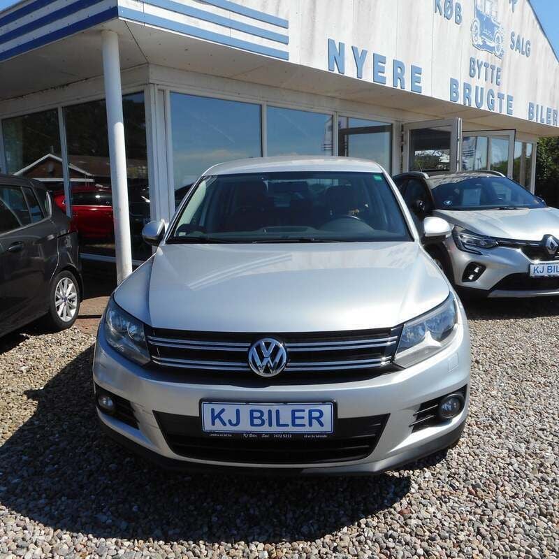 Sølvmetal Brugt 2014 VW Tiguan Trendline SUV | 159.800 kr. - Billede 1/4