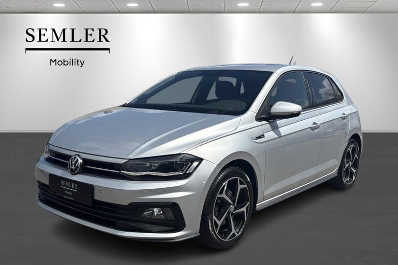 Sølvmetal Brugt 2019 VW Polo R-line Hatchback | 209.900 kr. (Fair pris) - Billede 1/4