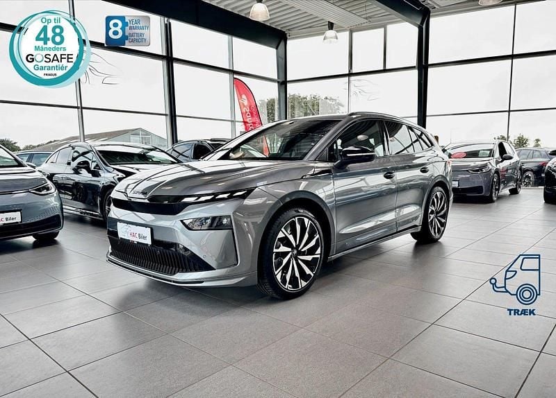 Gråmetal Ny 2025 Skoda Enyaq iV SportLine SUV | 424.700 kr. (Fair pris) - Billede 1/4