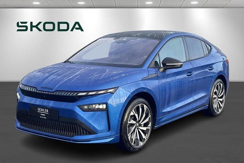 Blåmetal Brugt 2025 Skoda Enyaq iV SportLine SUV | 429.900 kr. - Billede 1/4