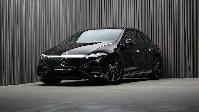 Sortmetal Brugt 2022 Mercedes EQS350 AMG line Sedan | 605.000 kr. - Billede 1/4
