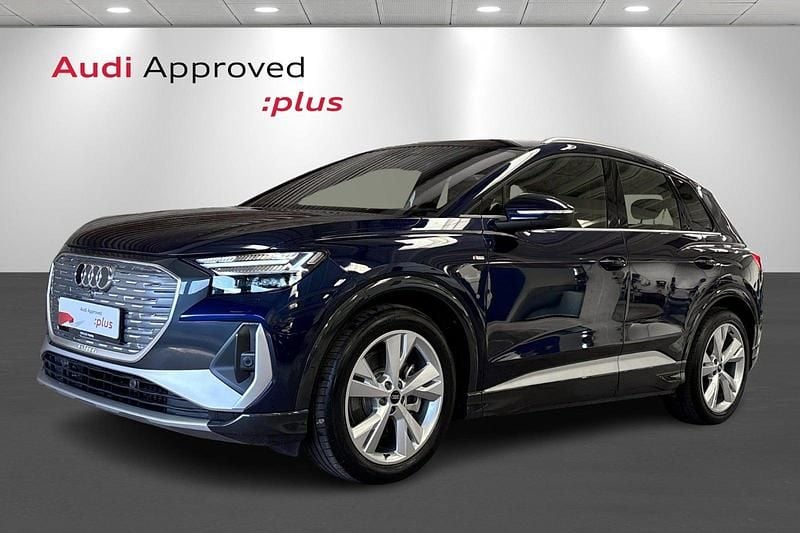Blåmetal Brugt 2025 Audi Q4 e-tron Advanced SUV | 409.900 kr. (Lidt for dyr) - Billede 1/4