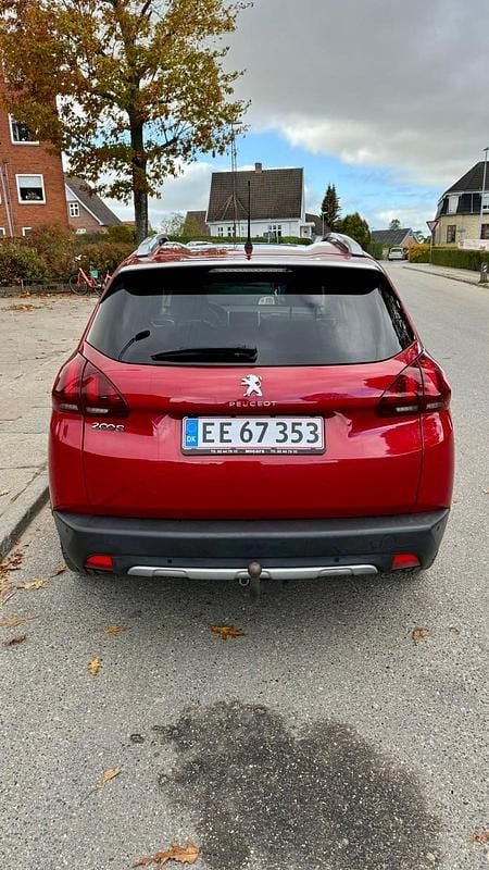 Rød Brugt 2018 Peugeot 2008 Allure Sky SUV | 74.100 kr. (God pris) - Billede 1/8