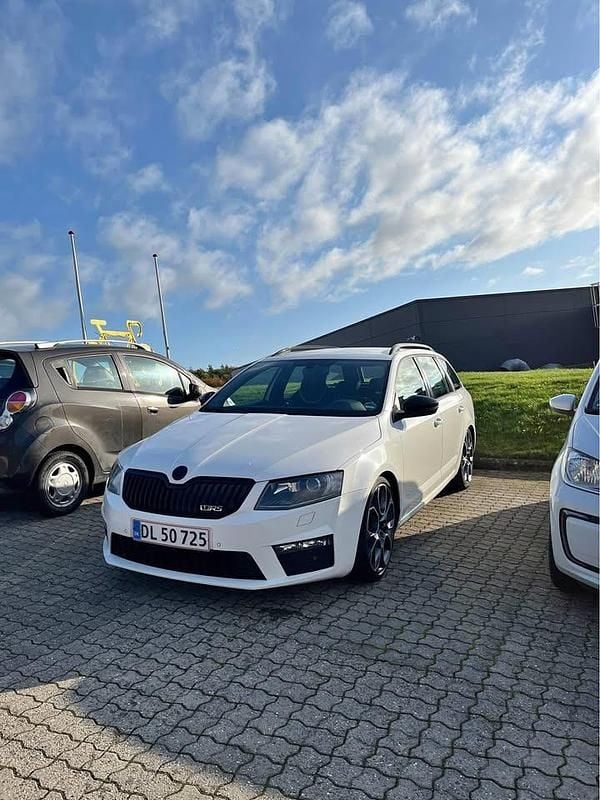 Hvid Brugt 2014 Skoda Octavia vRS Stationcar | 95.000 kr. (Fair pris) - Billede 1/4