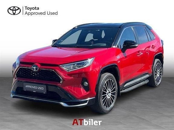 Flame red / black roof Brugt 2022 Toyota RAV4 H3 Style SUV | 374.900 kr. (God pris) - Billede 1/4