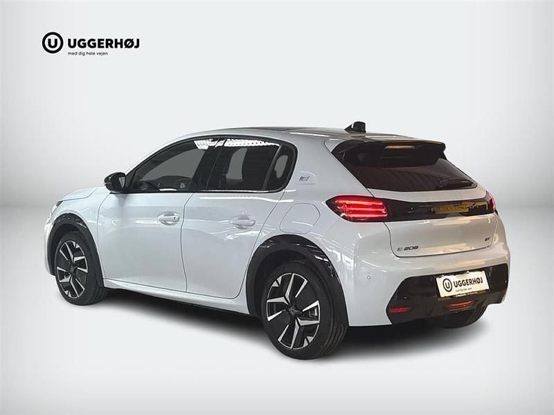 Ny Peugeot e-208 GT 114 kW (156 HK) 2025 Hvid okenite Hatchback
