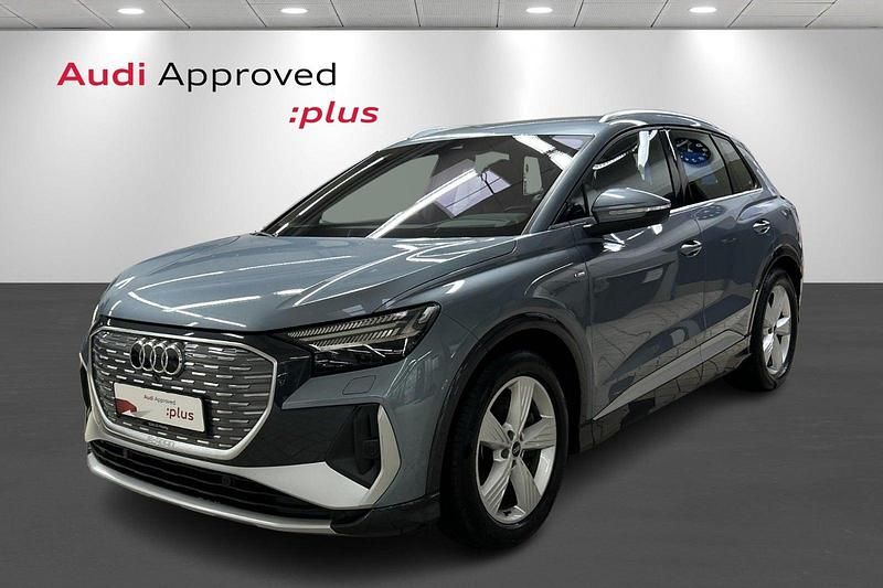Lysblåmetal Brugt 2022 Audi Q4 e-tron SUV | 309.900 kr. (Lidt for dyr) - Billede 1/4