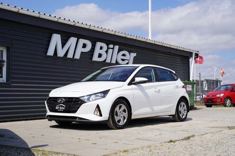 Hvid Brugt 2021 Hyundai i20 Pure Hatchback | 124.900 kr. (Fair pris) - Billede 1/4