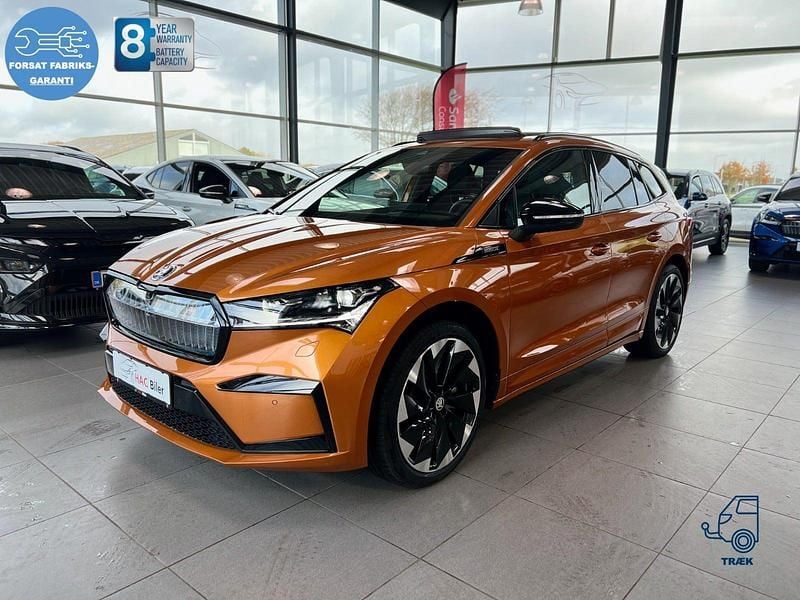 Orangemetal Brugt 2026 Skoda Enyaq iV SportLine SUV | 399.700 kr. (Fair pris) - Billede 1/4