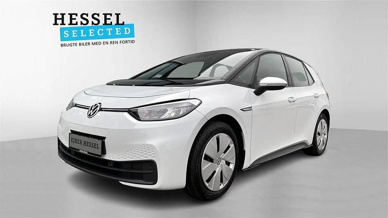 Gletscherhvid metallic Brugt 2021 VW ID.3 Pro Performance Hatchback | 169.900 kr. (Fair pris) - Billede 1/4