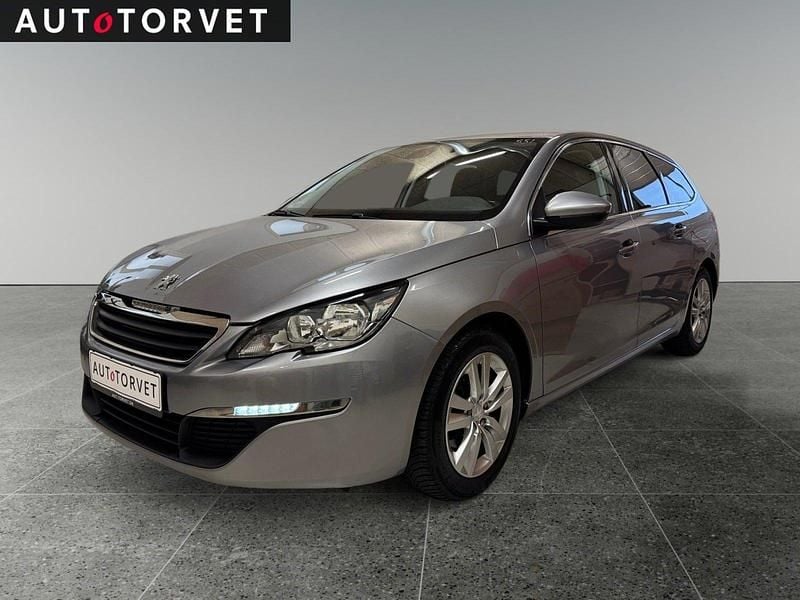 Sølvmetal Brugt 2015 Peugeot 308 Active Stationcar | 69.700 kr. (Fair pris) - Billede 1/4