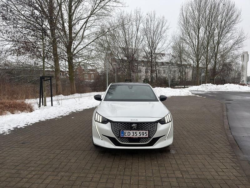 Brugt Peugeot e-208 GT 100 kW (136 HK) 2021 Hvidmetal Hatchback