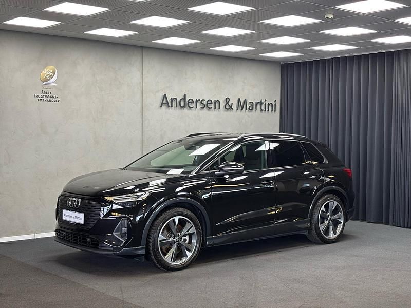 Sort Brugt 2024 Audi Q4 e-tron S-Line SUV | 358.800 kr. (Super pris) - Billede 1/4
