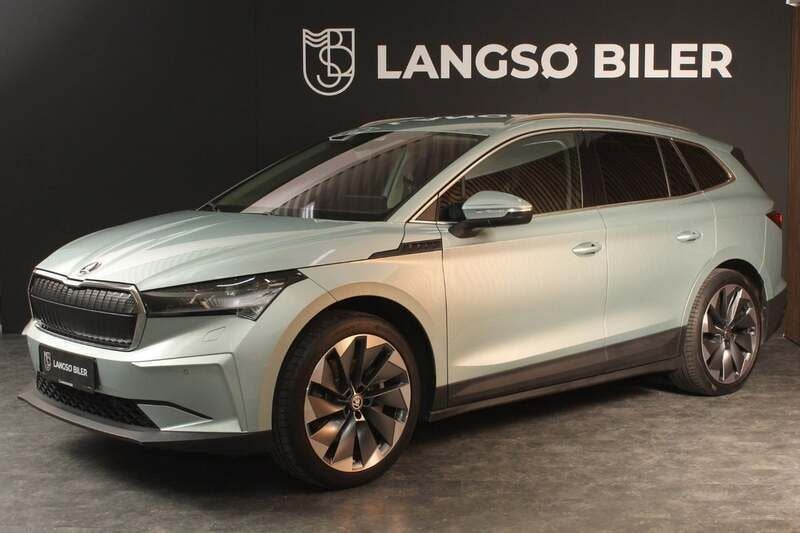Lysgrønmetal Brugt 2022 Skoda Enyaq iV Suite SUV | 274.500 kr. (Fair pris) - Billede 1/4