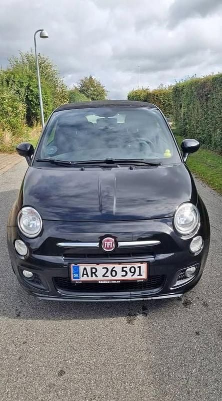 Brugt Fiat 500C 105 HK (77 kW) 2014 Sort Cabriolet