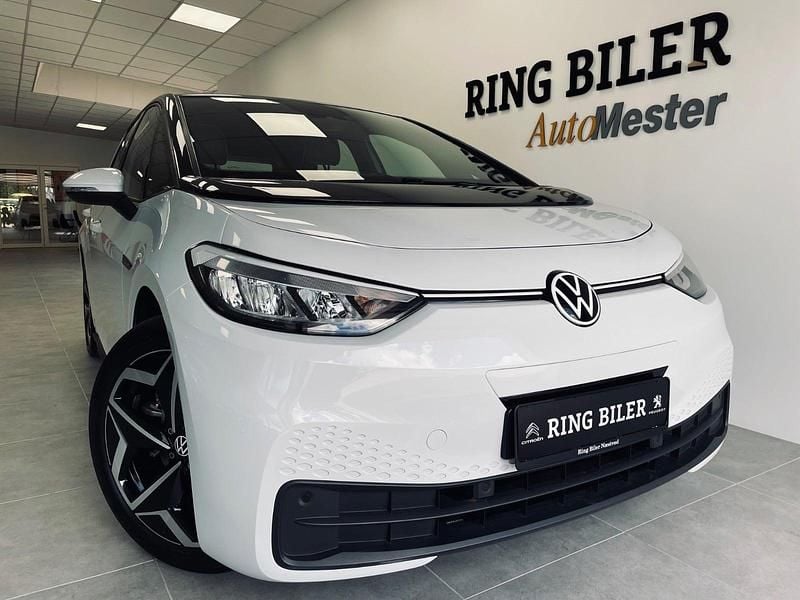 Hvid Brugt 2021 VW ID.3 Pro Hatchback | 169.800 kr. (Lidt for dyr) - Billede 1/3