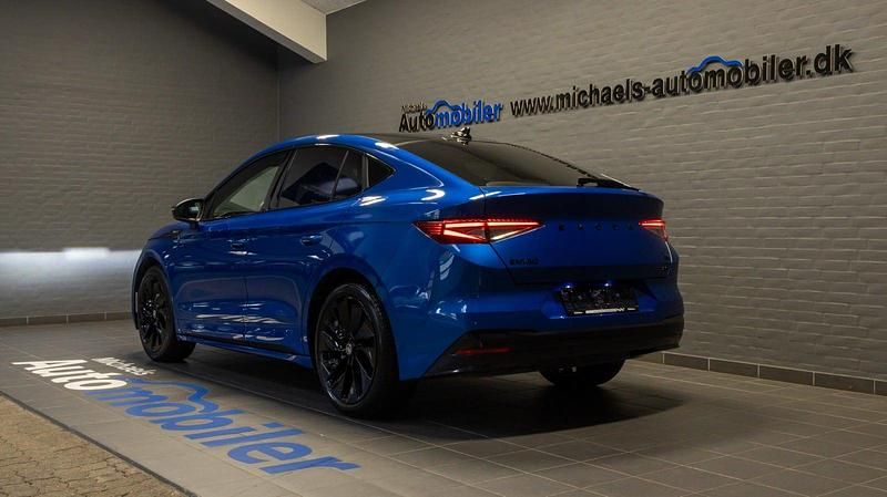 Brugt Skoda Enyaq iV SportLine 150 kW (204 HK) 2023 Blåmetal SUV
