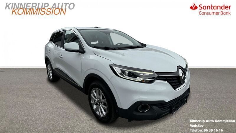 Hvid Brugt 2018 Renault Kadjar Zen SUV | 59.900 kr. - Billede 1/4