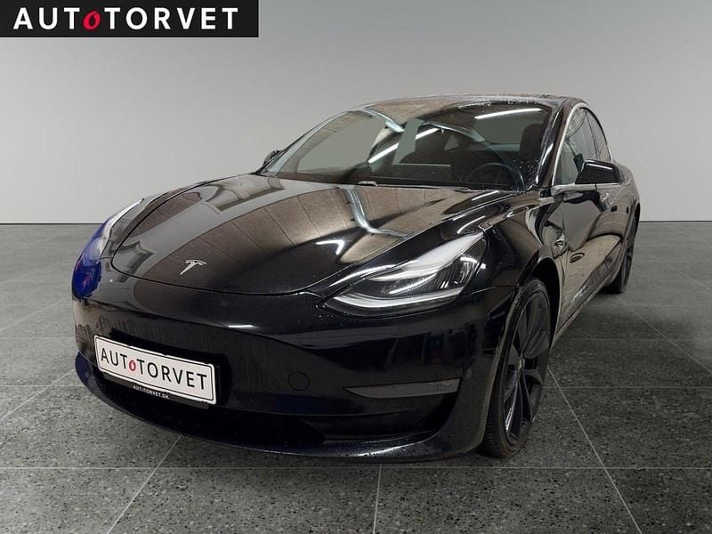 Sort Brugt 2020 Tesla Model 3 Long Range AWD Sedan | 134.700 kr. (God pris) - Billede 1/4