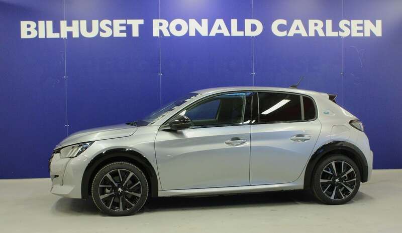 Sølvmetal Brugt 2023 Peugeot e-208 GT Hatchback | 184.900 kr. (Fair pris) - Billede 1/4