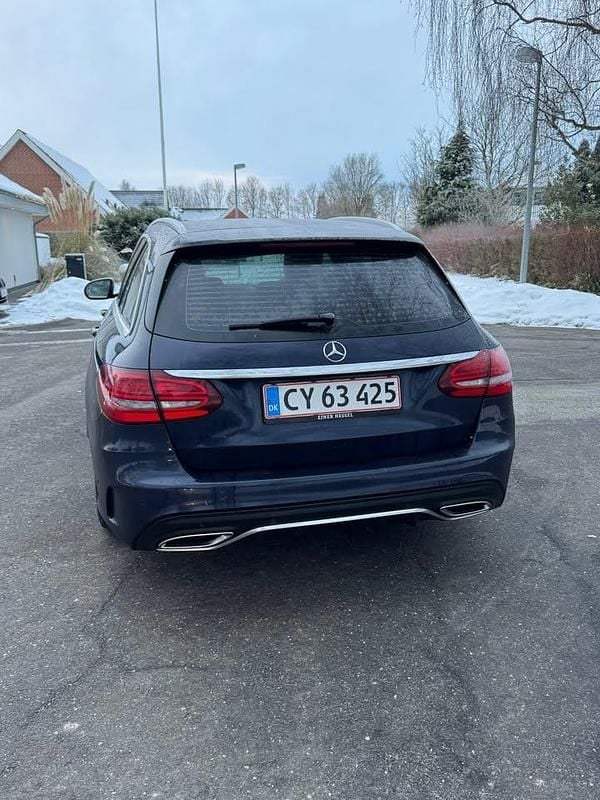 Brugt Mercedes C220 194 HK (142 kW) 2018 Blå Stationcar