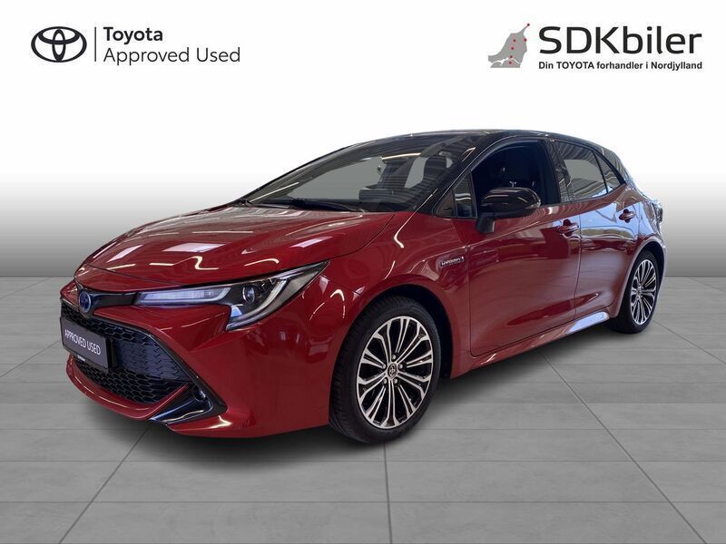 Flame red/night sky black Brugt 2020 Toyota Corolla Design Hatchback | 169.900 kr. (God pris) - Billede 1/4